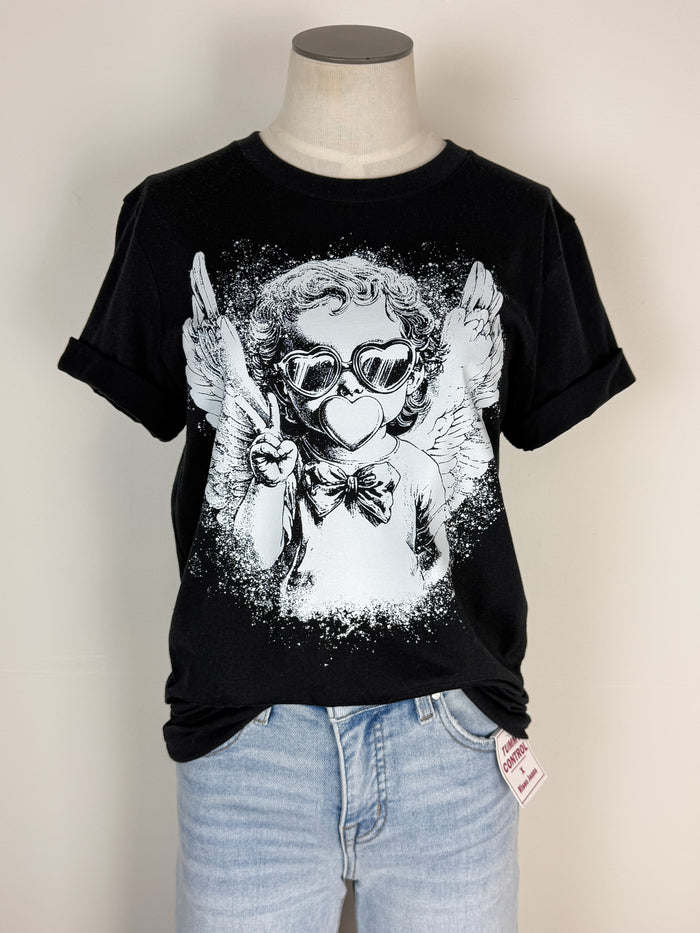 Cupid Tee in Black