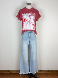 Be Mine Tee in Washed Red
