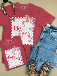 Be Mine Tee in Washed Red