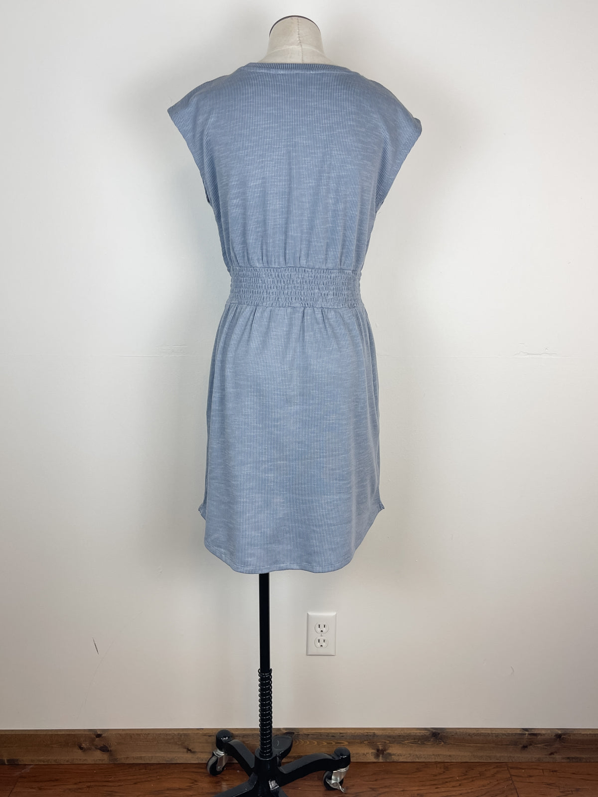 Annie Smocked Waist Dress in Light Blue