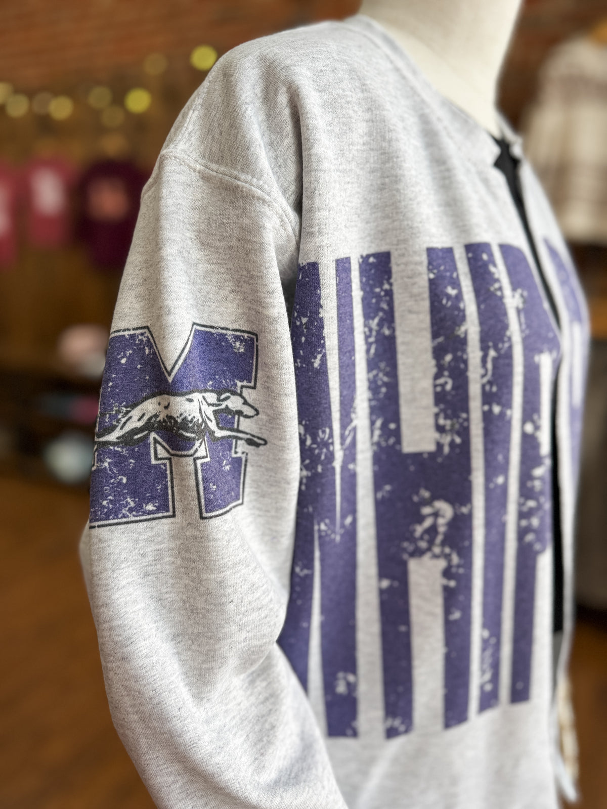 Minden Whippets Big Print Sweatshirt