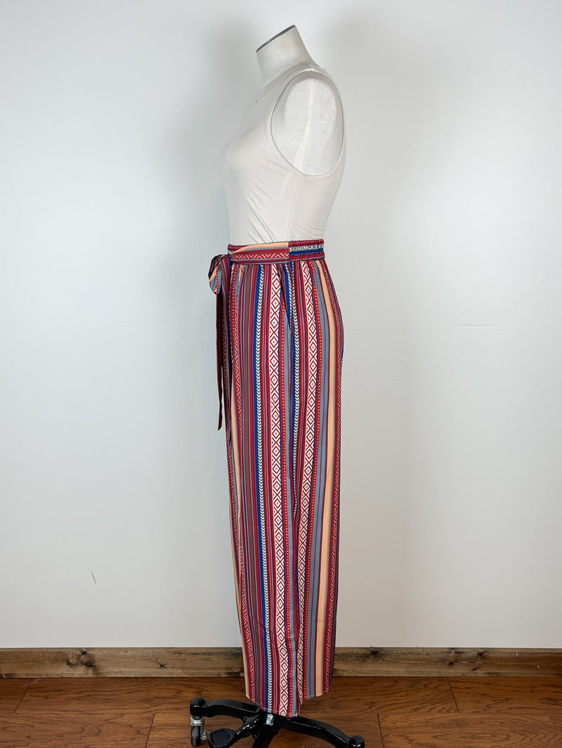 Hope Geometric Print Pant in Rust Mix