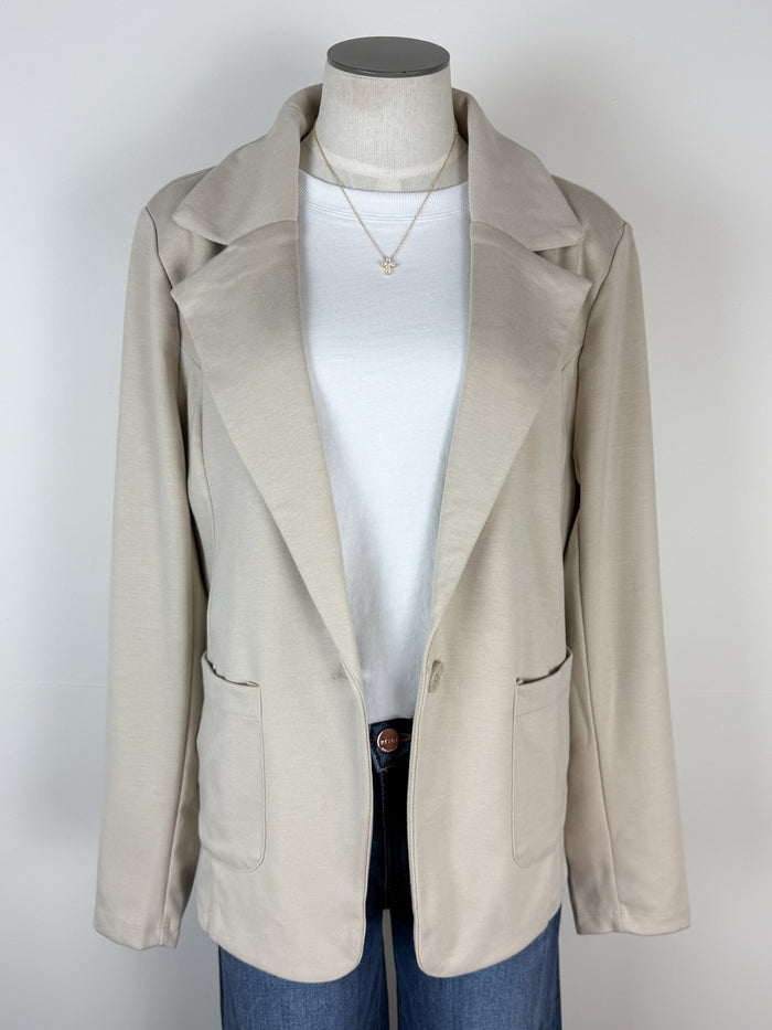 Presley Blazer in Stone