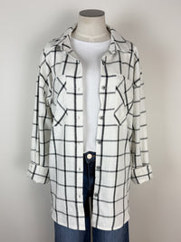 Zara Oversized Plaid in Black/White