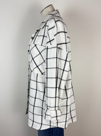 Zara Oversized Plaid in Black/White