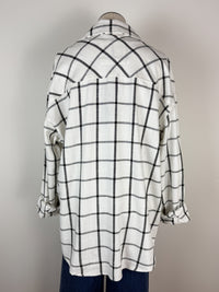 Zara Oversized Plaid in Black/White