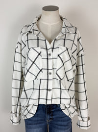 Zara Oversized Plaid in Black/White