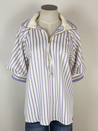 Kinsley Striped Blouse in Lavender