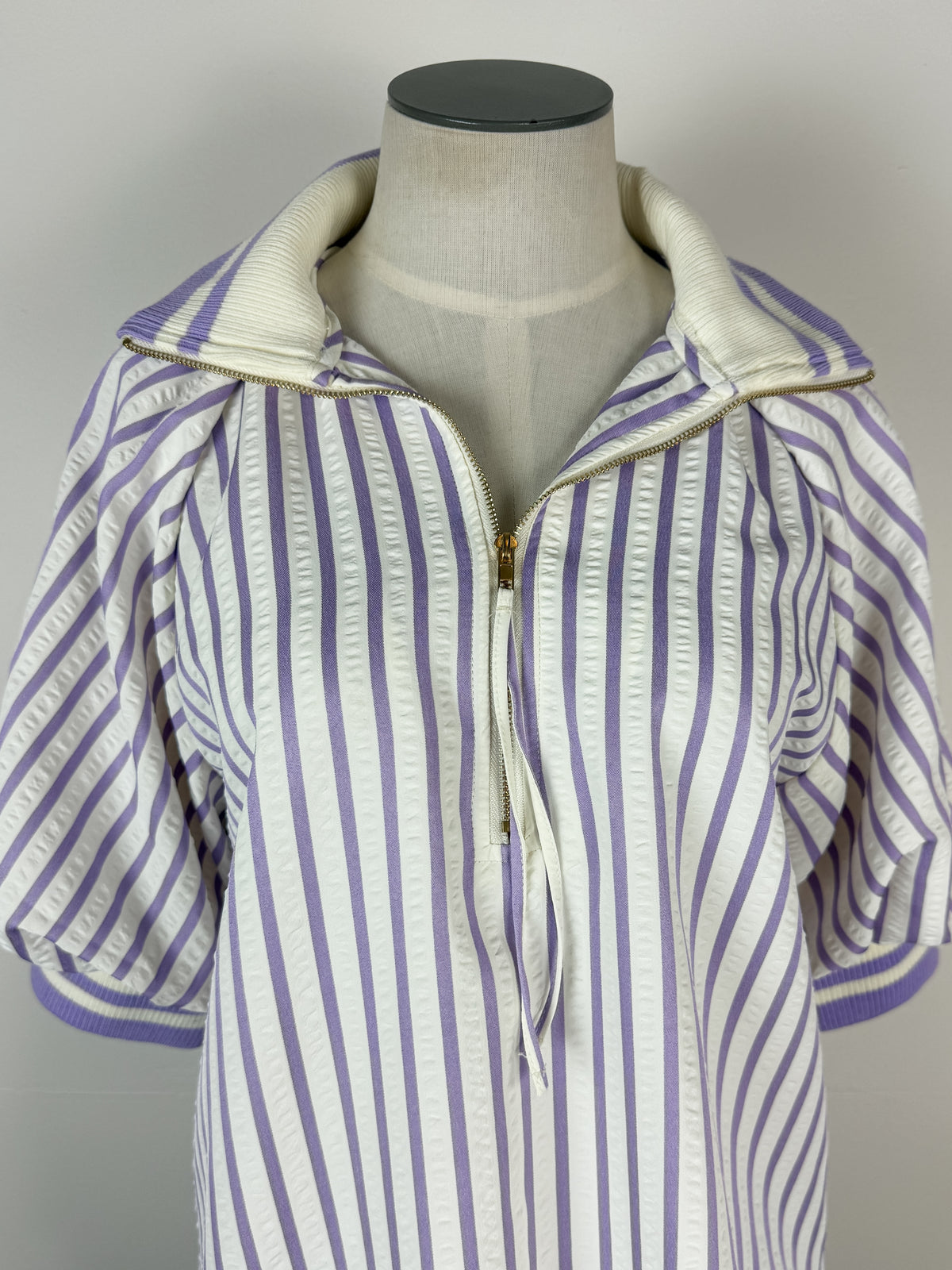 Kinsley Striped Blouse in Lavender