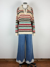 Blair Striped Sweater in Fall Mix