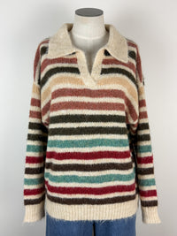 Blair Striped Sweater in Fall Mix