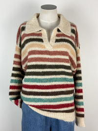 Blair Striped Sweater in Fall Mix