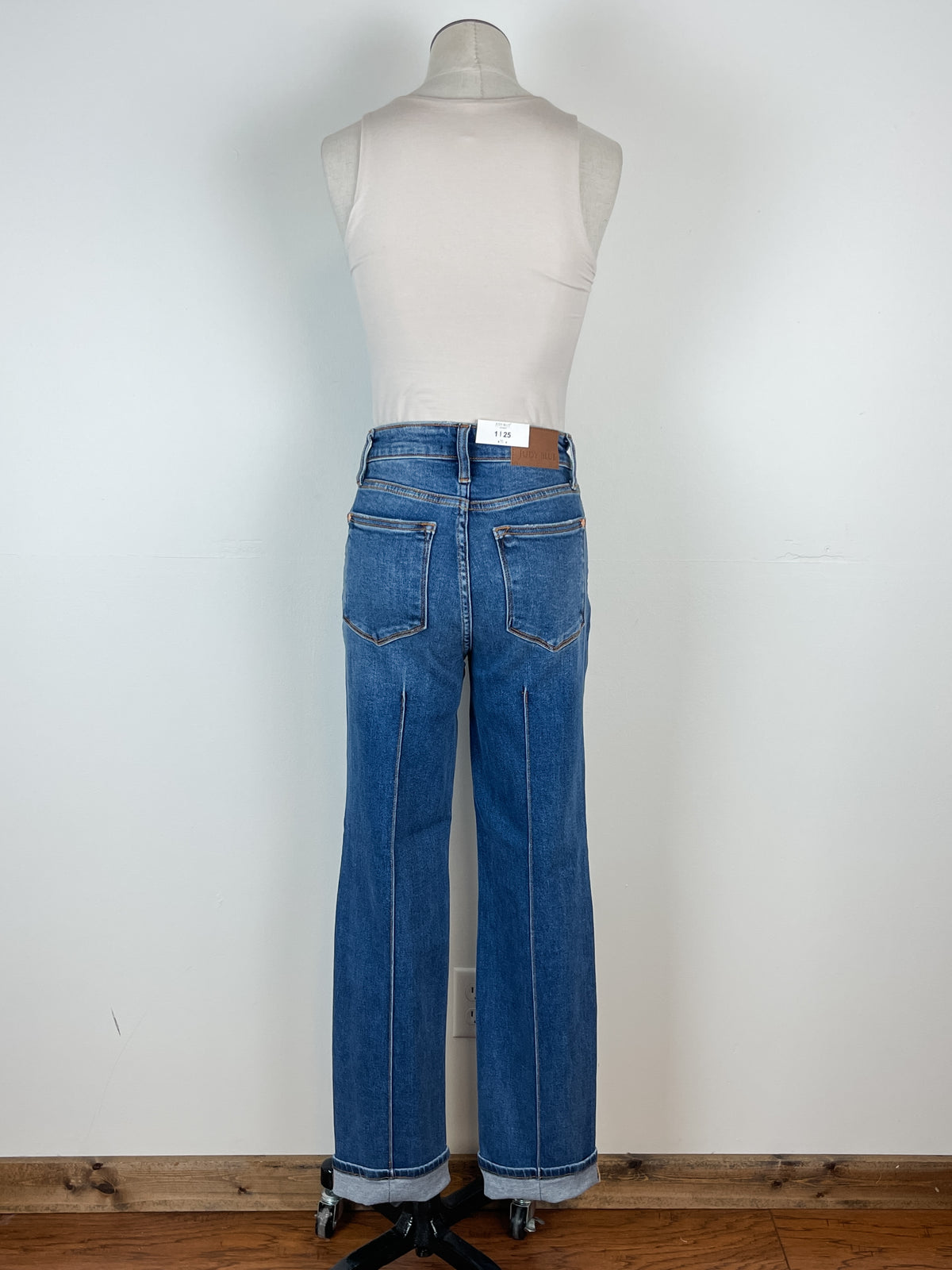 Judy Blue McKenna High Waist Front Seam Straight Jeans