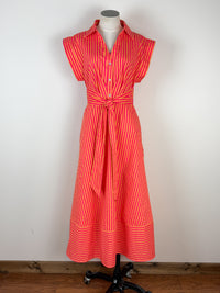 Lia Striped Dress in Pink Mix