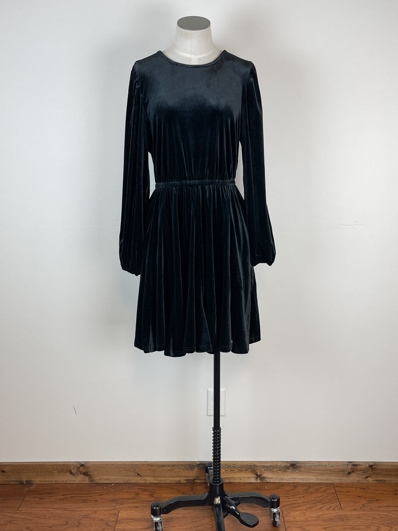 Ember Velvet Dress in Black