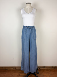 Myla Chambray Wide Leg Pant