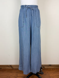 Myla Chambray Wide Leg Pant