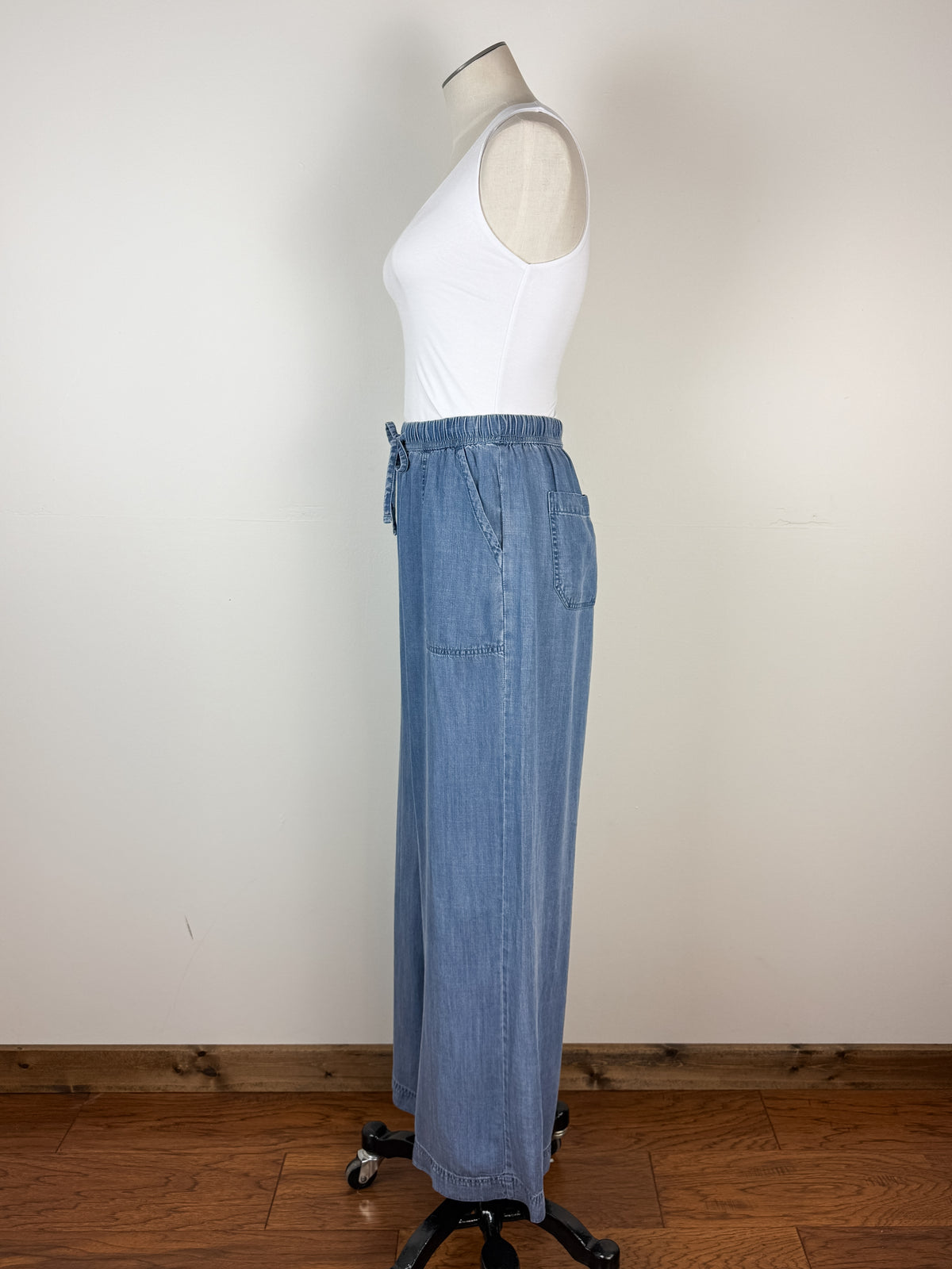 Myla Chambray Wide Leg Pant
