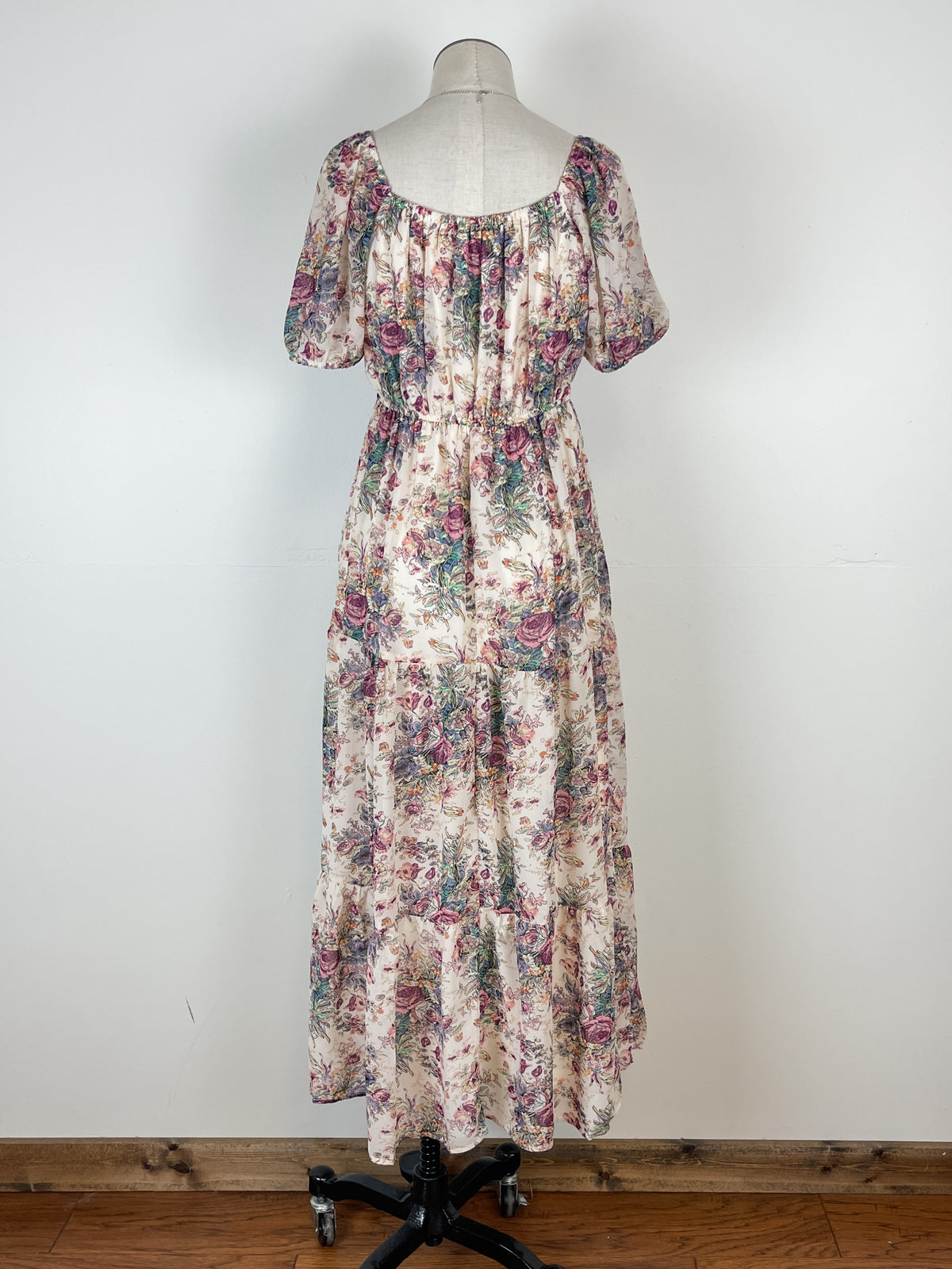 Maisy Floral Dress in Cream Multi