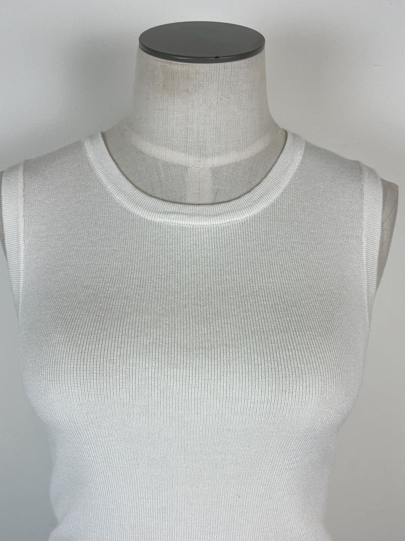 Mara Basic Knit Tank in Ivory