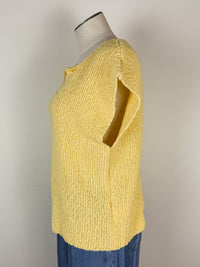 Vivian Short Sleeve Sweater in Yellow