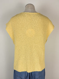 Vivian Short Sleeve Sweater in Yellow