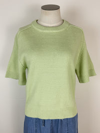 Vera Short Sleeve Sweater in Mint