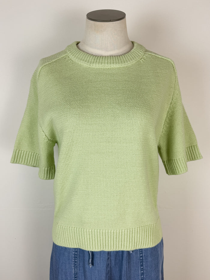 Vera Short Sleeve Sweater in Mint