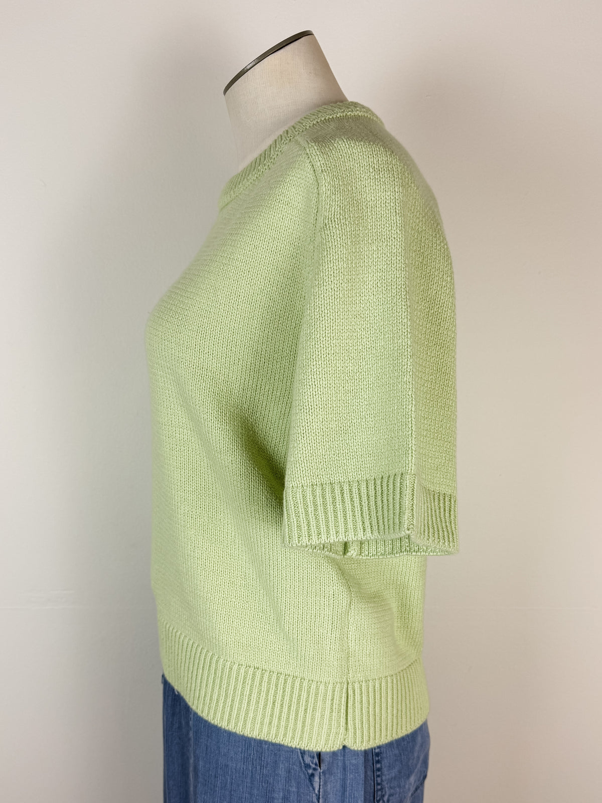 Vera Short Sleeve Sweater in Mint