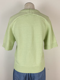 Vera Short Sleeve Sweater in Mint