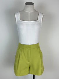 Tailored Shorts in Lime