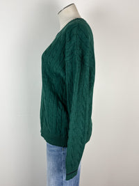 Abigail Chunky Knit Sweater in Hunter