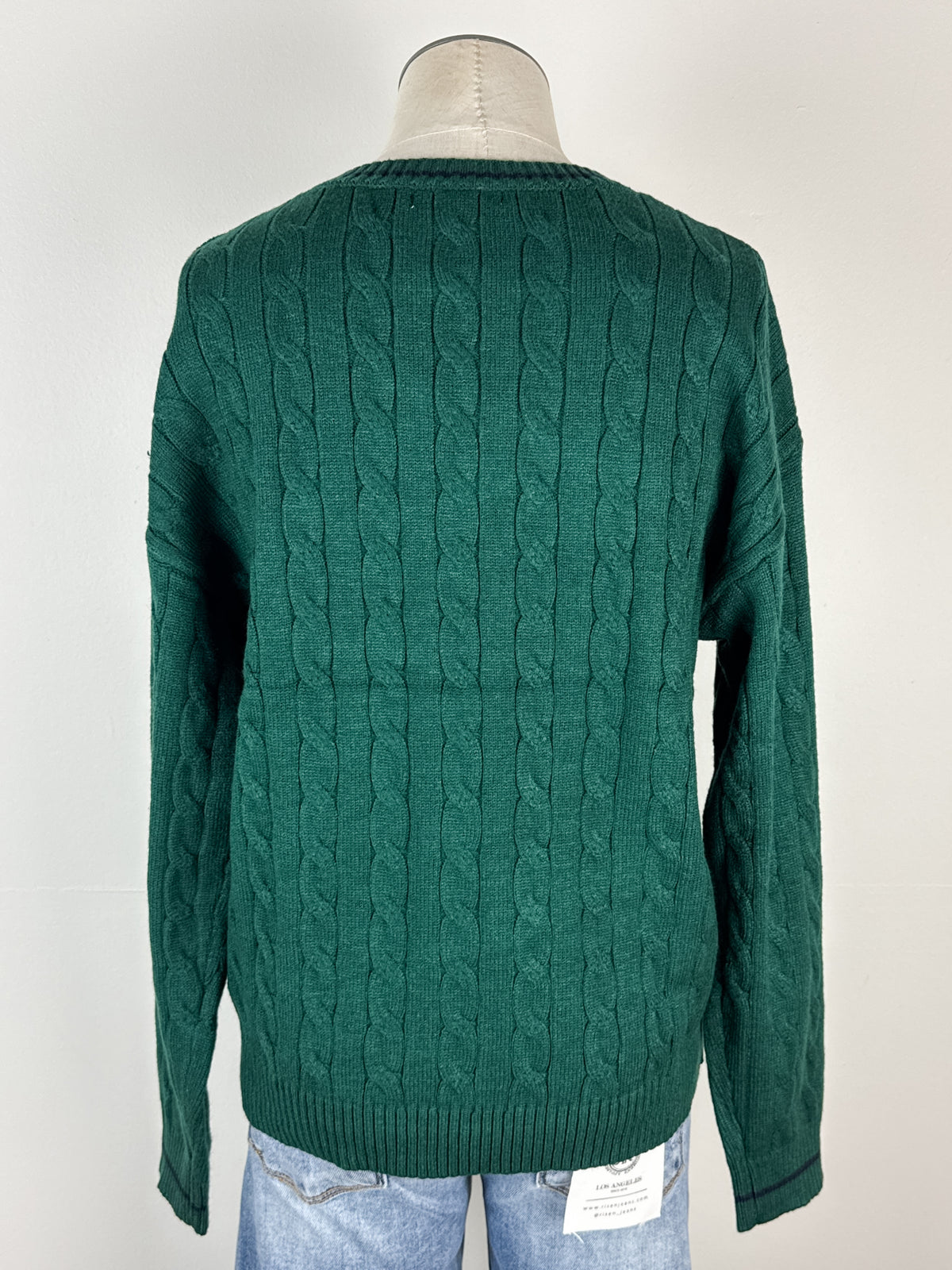 Abigail Chunky Knit Sweater in Hunter