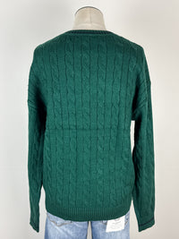 Abigail Chunky Knit Sweater in Hunter