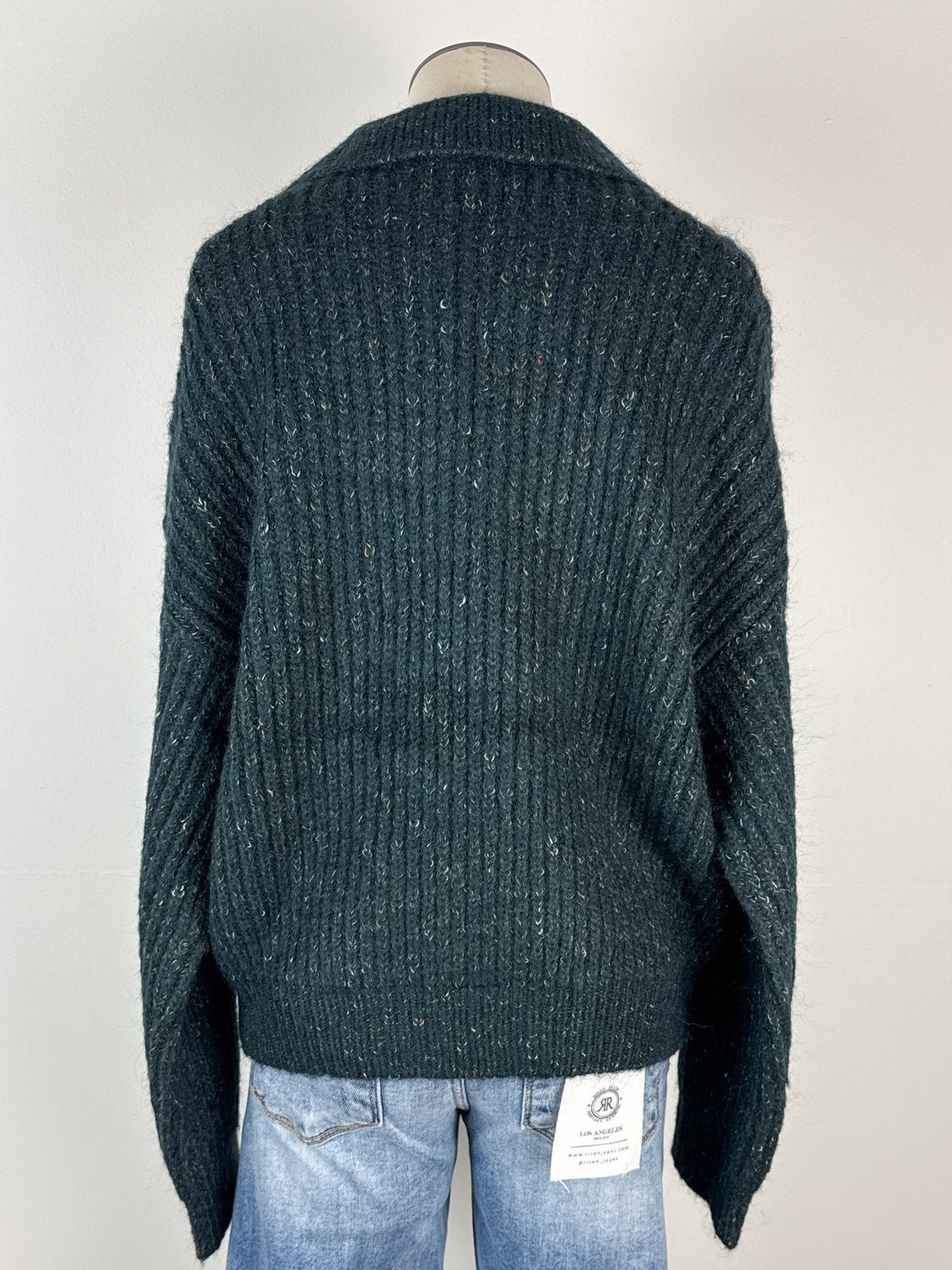 Eleanor Cable Knit Sweater in Pine