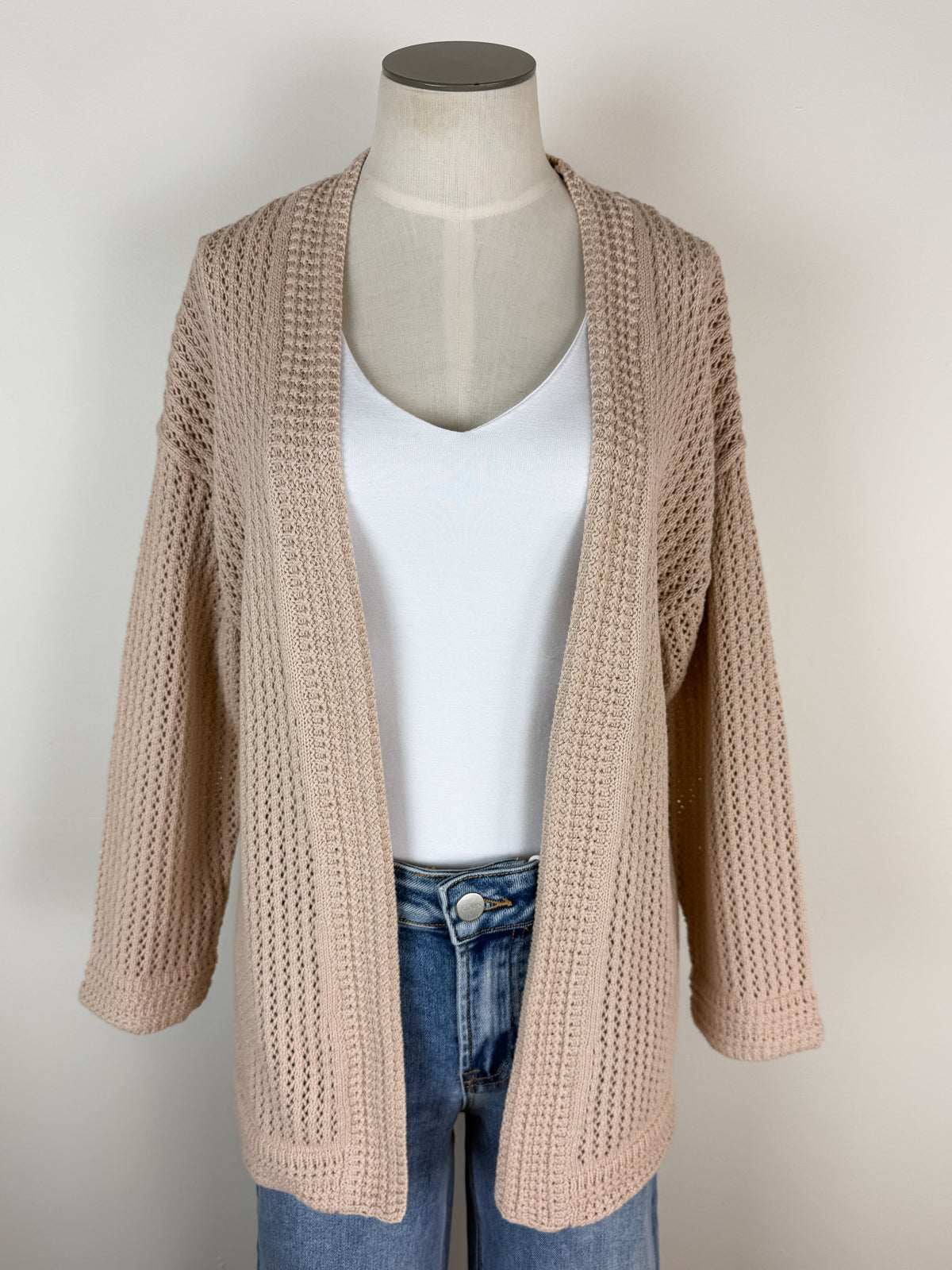 Evelyn Knit Cardigan in Natural