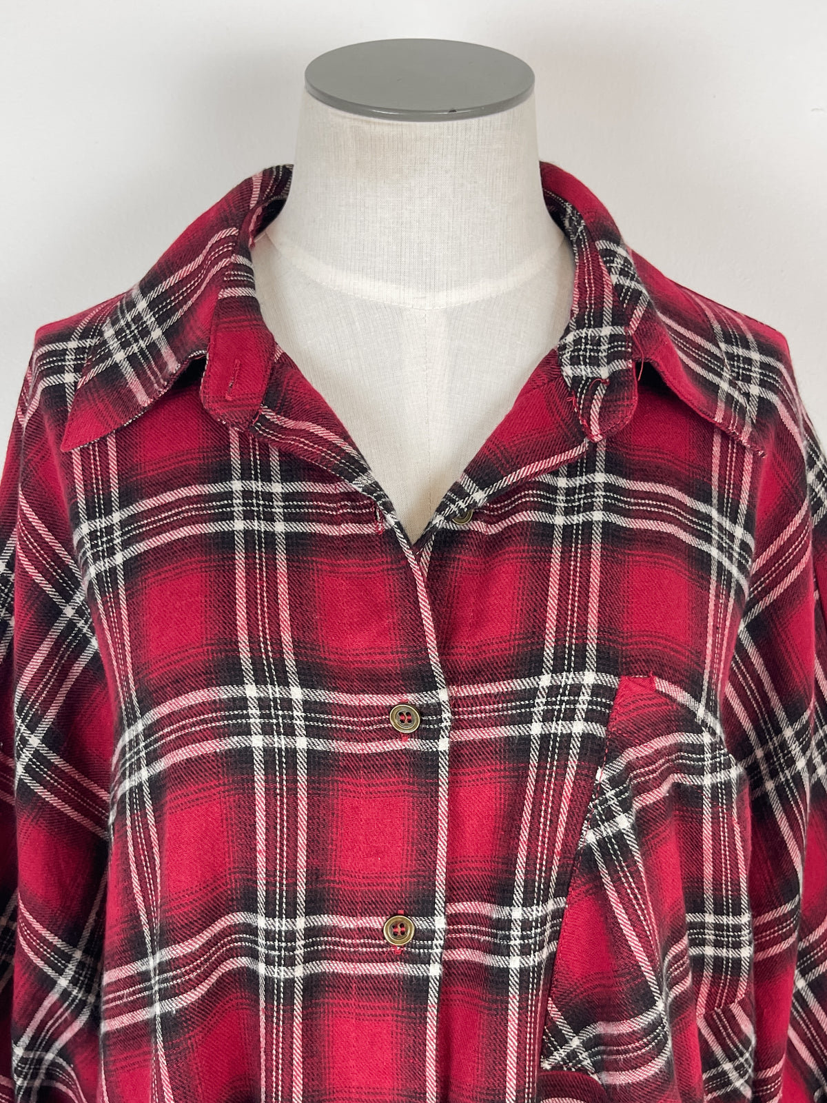 Reagan Oversized Plaid in Red