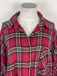 Reagan Oversized Plaid in Red