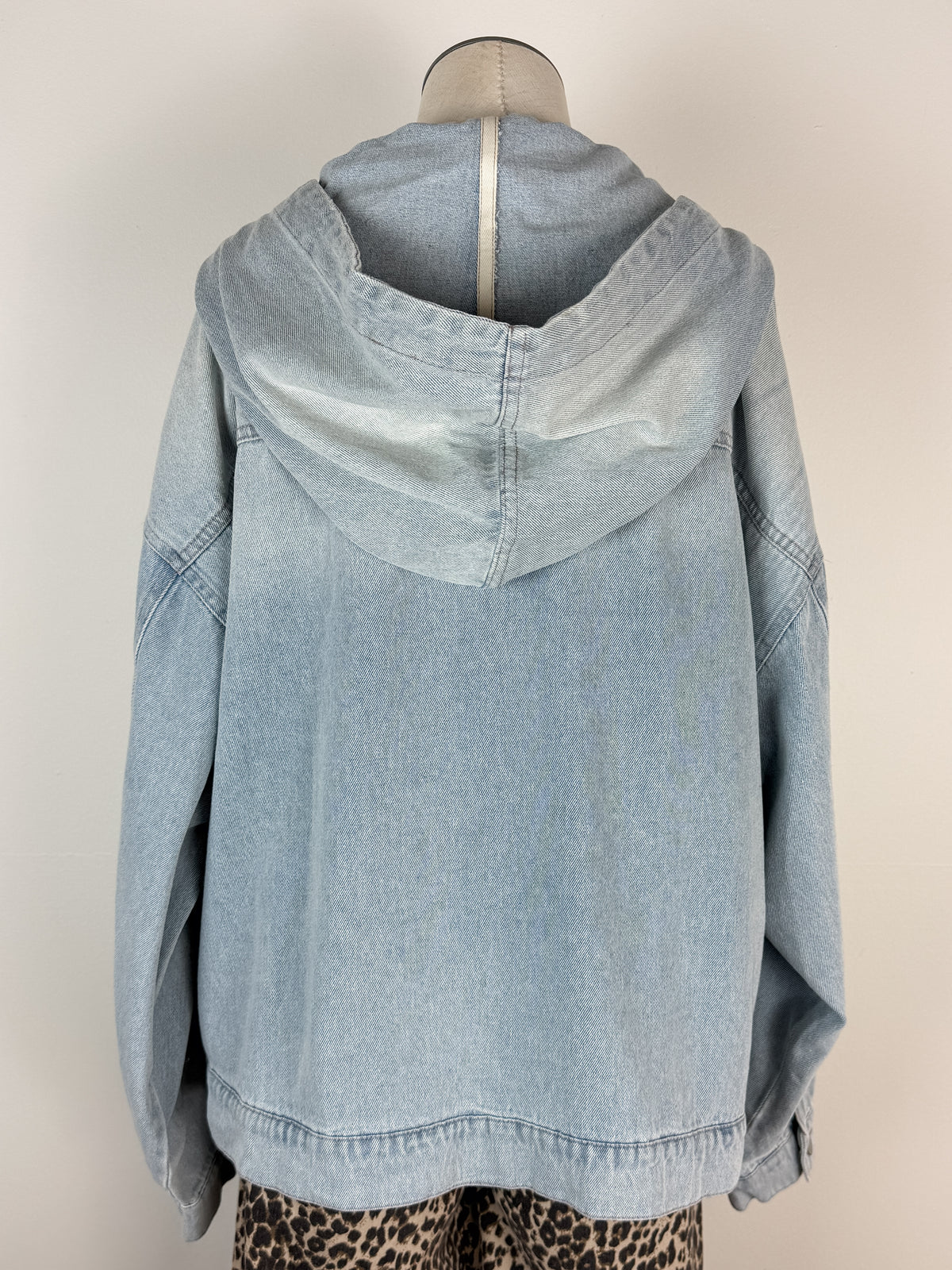Olivia Washed Denim Hoodie