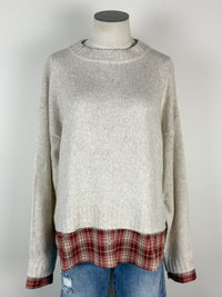 Savannah Layered Sweater in Natural
