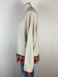 Savannah Layered Sweater in Natural