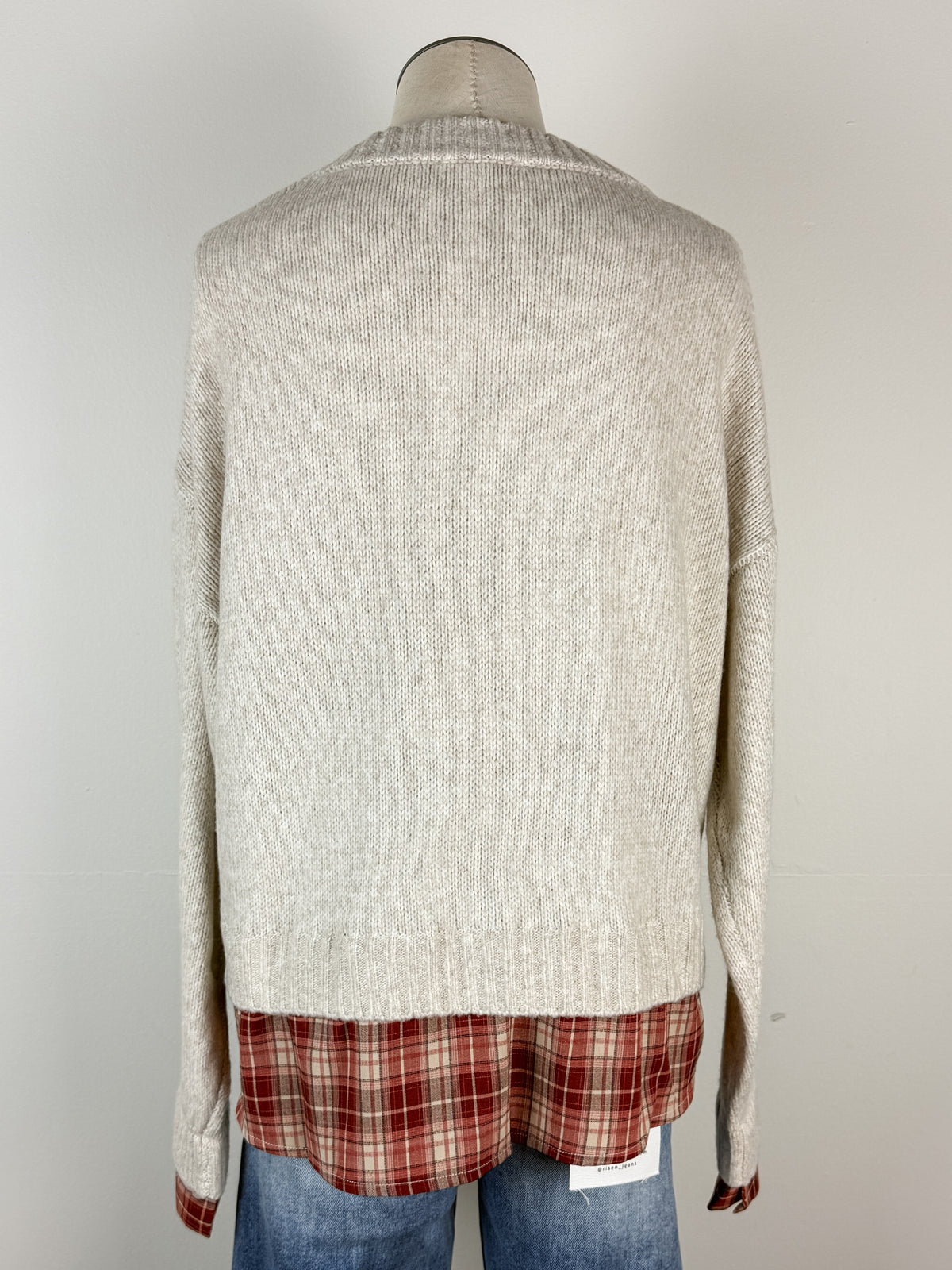 Savannah Layered Sweater in Natural