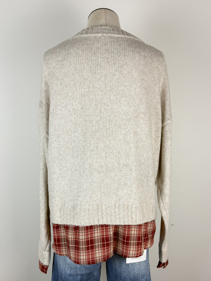 Savannah Layered Sweater in Natural