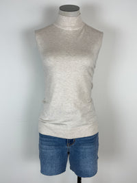 Morgan Mock Neck Tank in Oatmeal