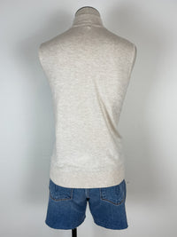 Morgan Mock Neck Tank in Oatmeal