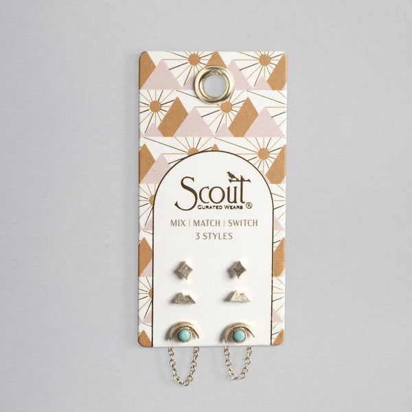 Scout Stud Trio Ear Jacket Set