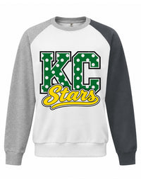 Custom Polka Dot Colorblock Crew