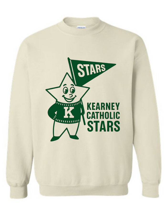 Kearney Catholic Stars Vintage Mascot Tee & Sweatshirt