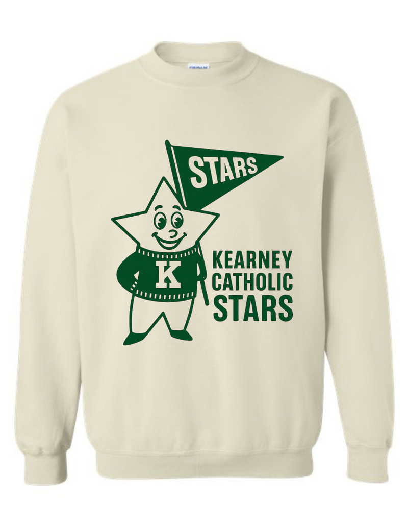 Kearney Catholic Stars Vintage Mascot Tee & Sweatshirt