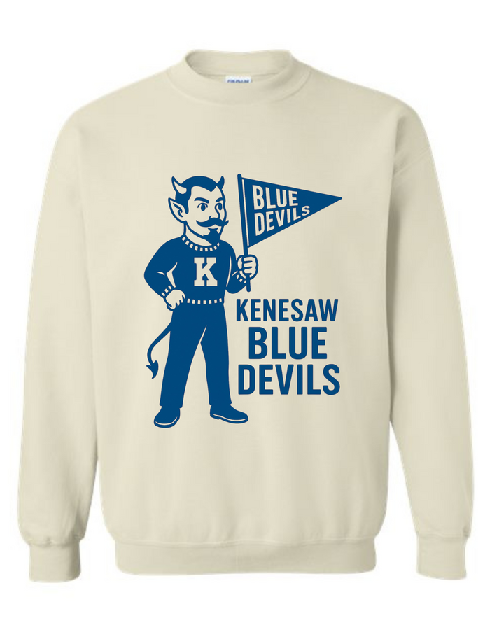 Kenesaw Blue Devils Vintage Mascot Tee & Sweatshirt